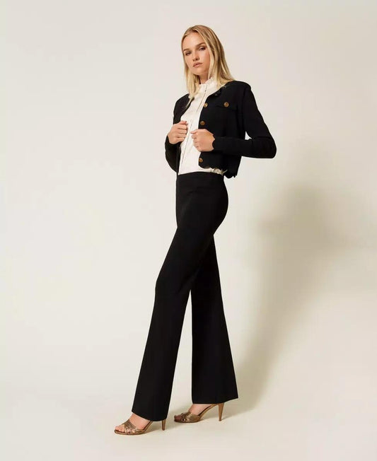 Pantaloni flare in maglia TP3206000 TWINSET