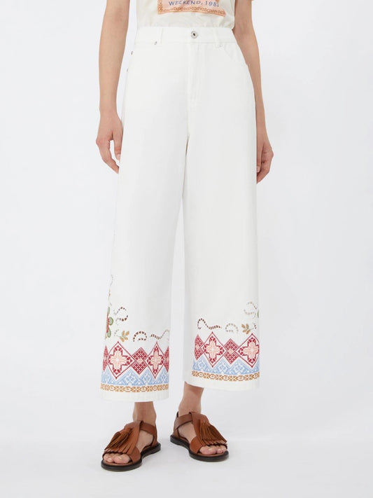 jeans palazzo con ricamo ADUNCO005 MAXMARA WEEKEND