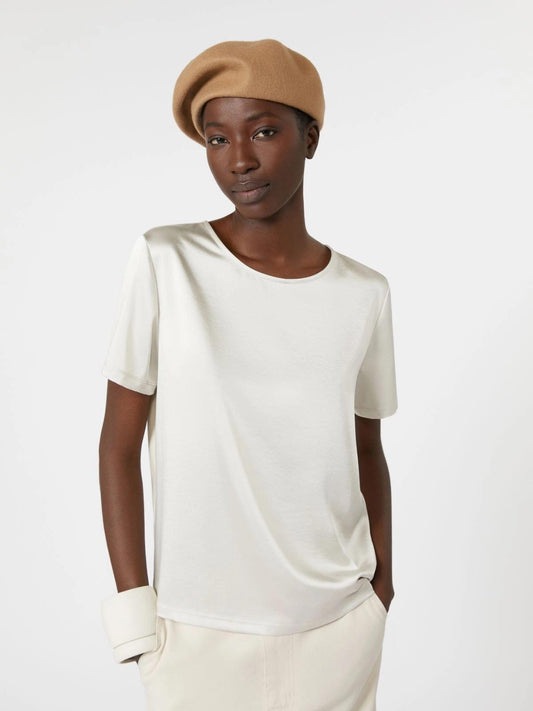 T-shirt in raso e jersey GILBERT022 MAXMARA