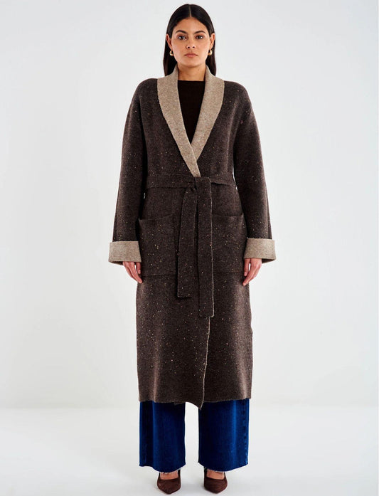 Cappotto in Maglia con Strass 77003F006 VICOLO