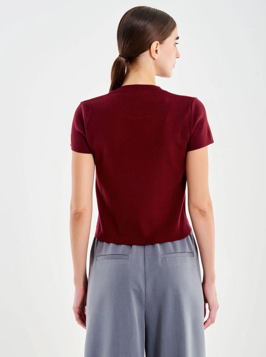 T-shirt in Maglia Maniche Corte 22079F002 VICOLO
