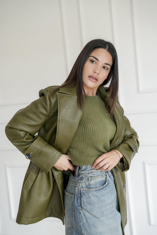 cappotto in pelle CP100017 JIJIL