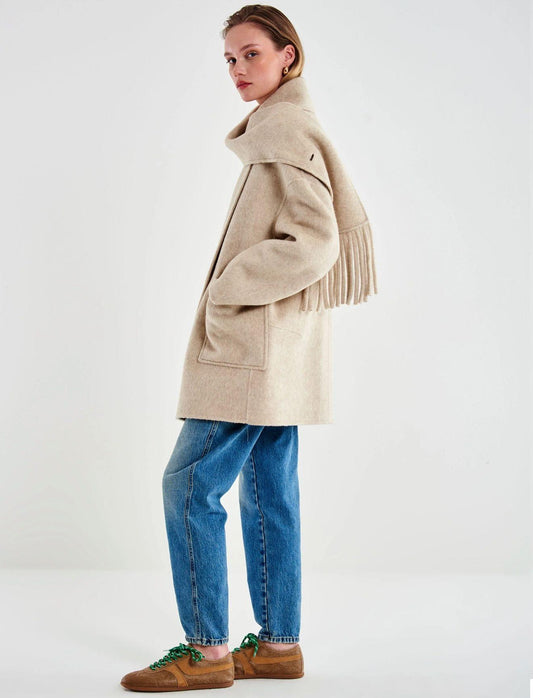 Cappotto Midi con Collo Sciarpa TF0025013 VICOLO