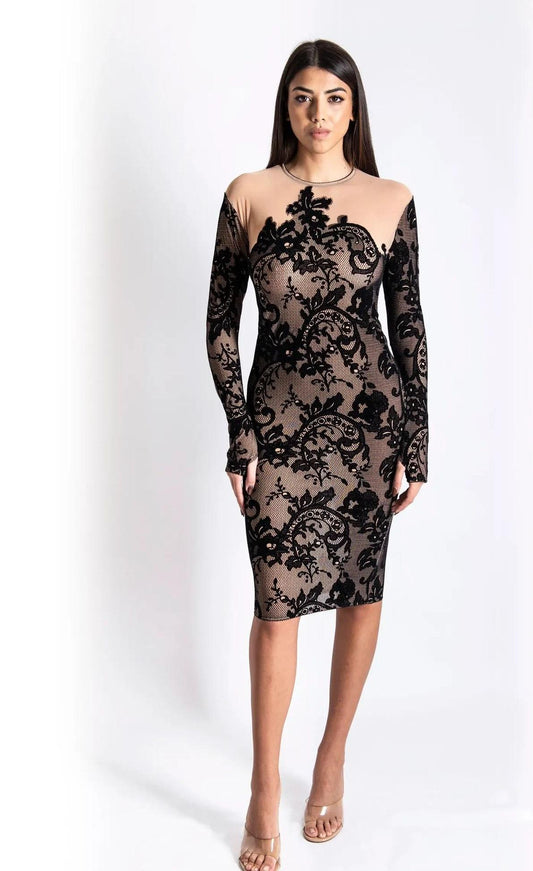 Abito lunguette girocollo manica lunga WRL80000 DISTRICT MARGHERITA MAZZEI