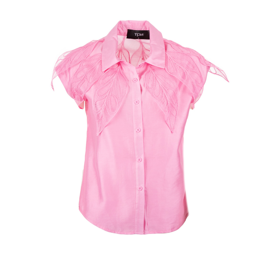 camicia con ricami