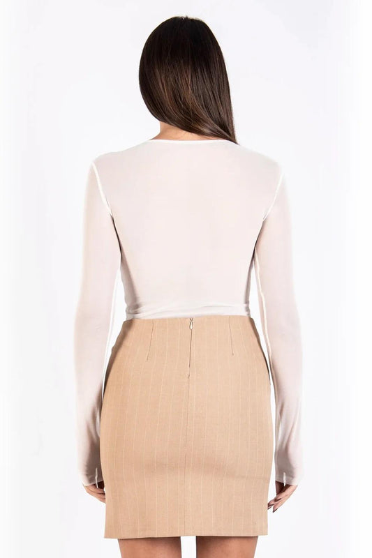 shirt in tulle manica lunga WED100048 MARGHERITA MAZZEI