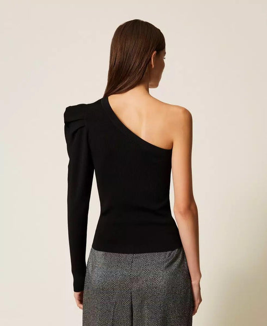 Maglia monospalla con drappeggio AT3011000 TWINSET