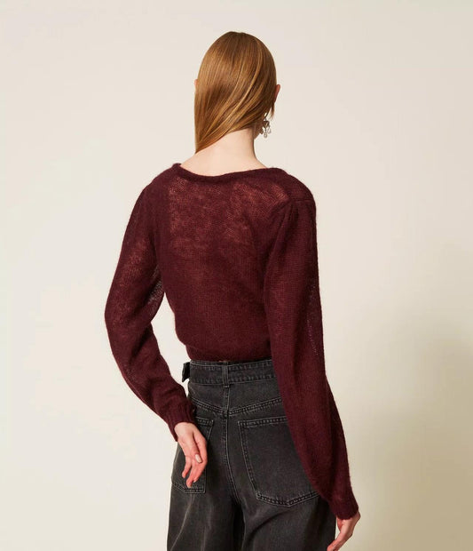 Coprispalle in maglia misto mohair TP3525002 TWINSET