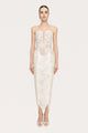 abito midi in pizzo 