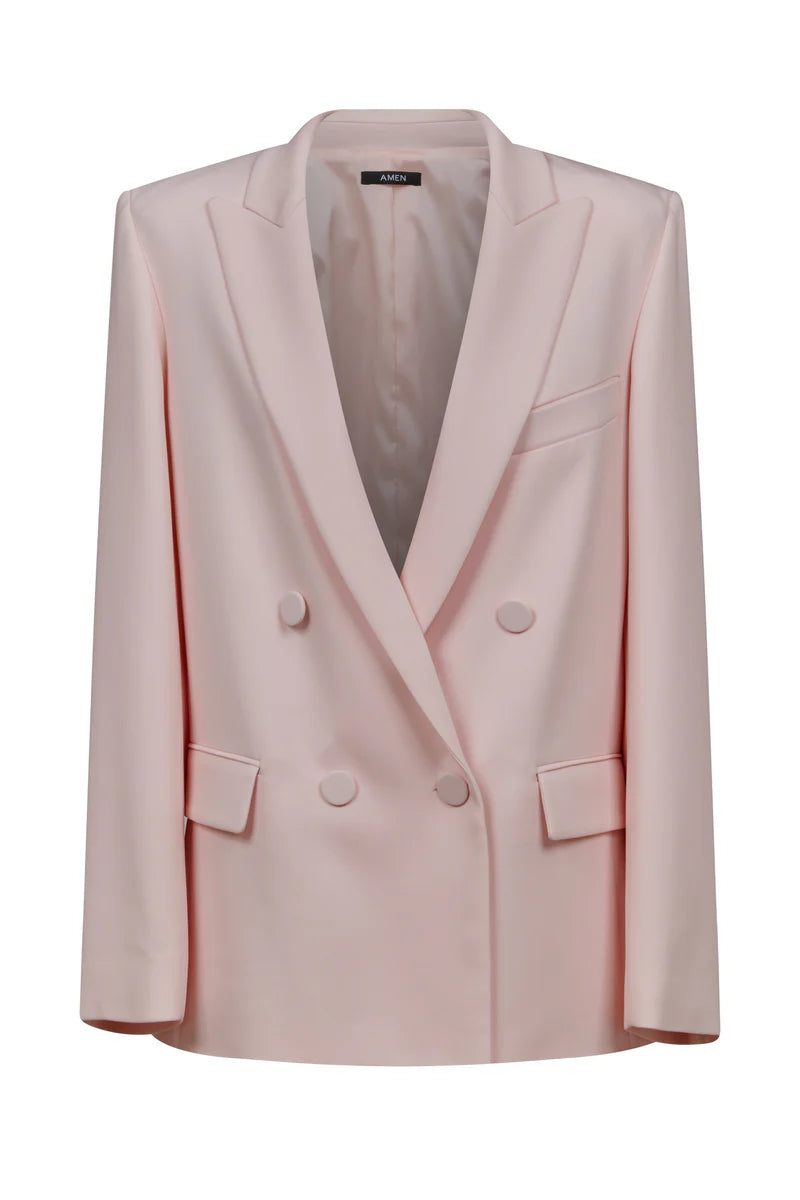 blazer in crepe 