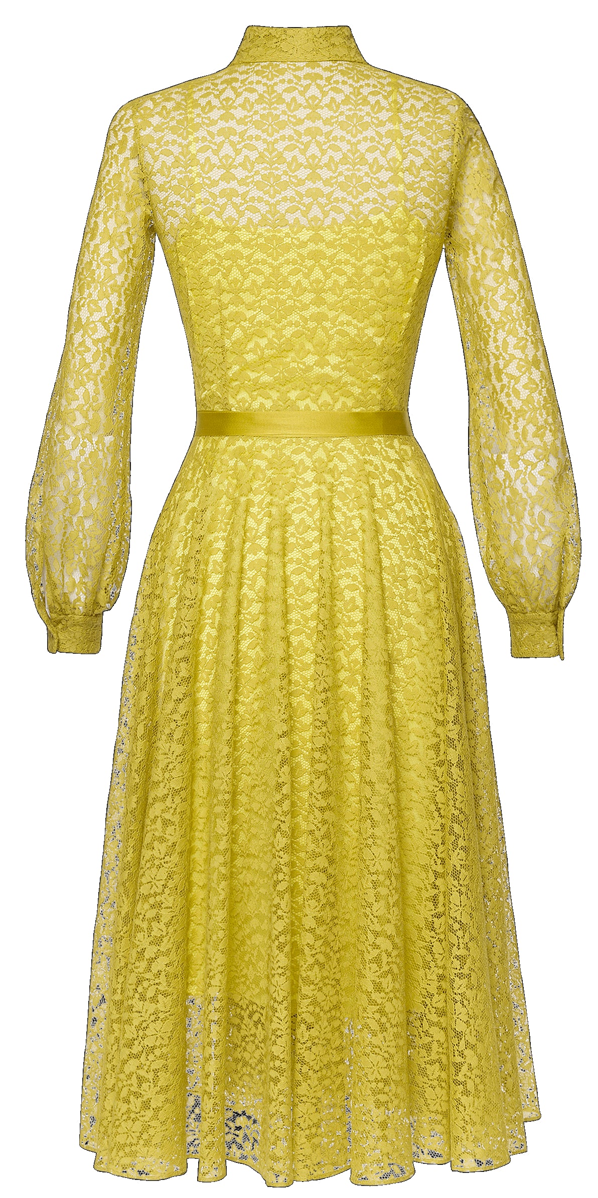 abito midi in pizzo 