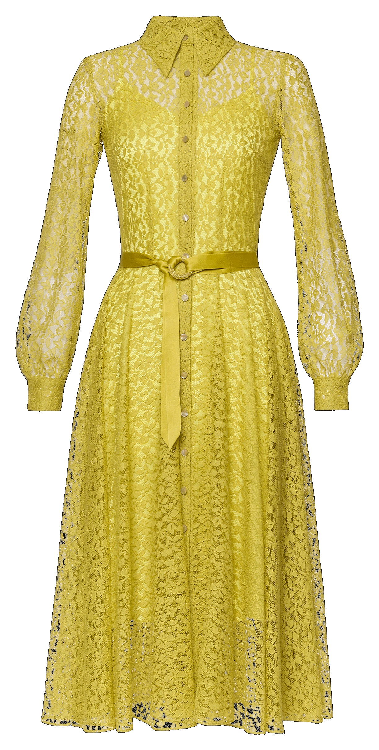 abito midi in pizzo 