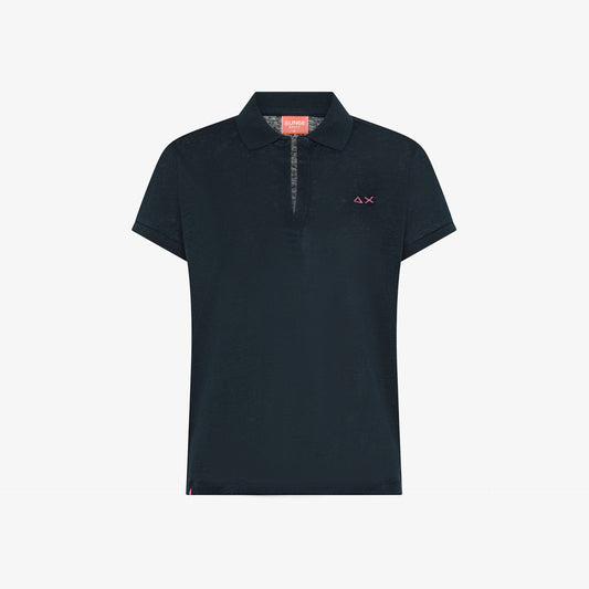 polo con scollo a v 