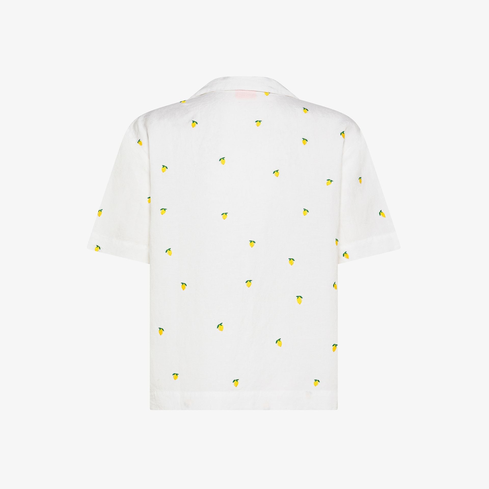 camicia con ricami limoni 