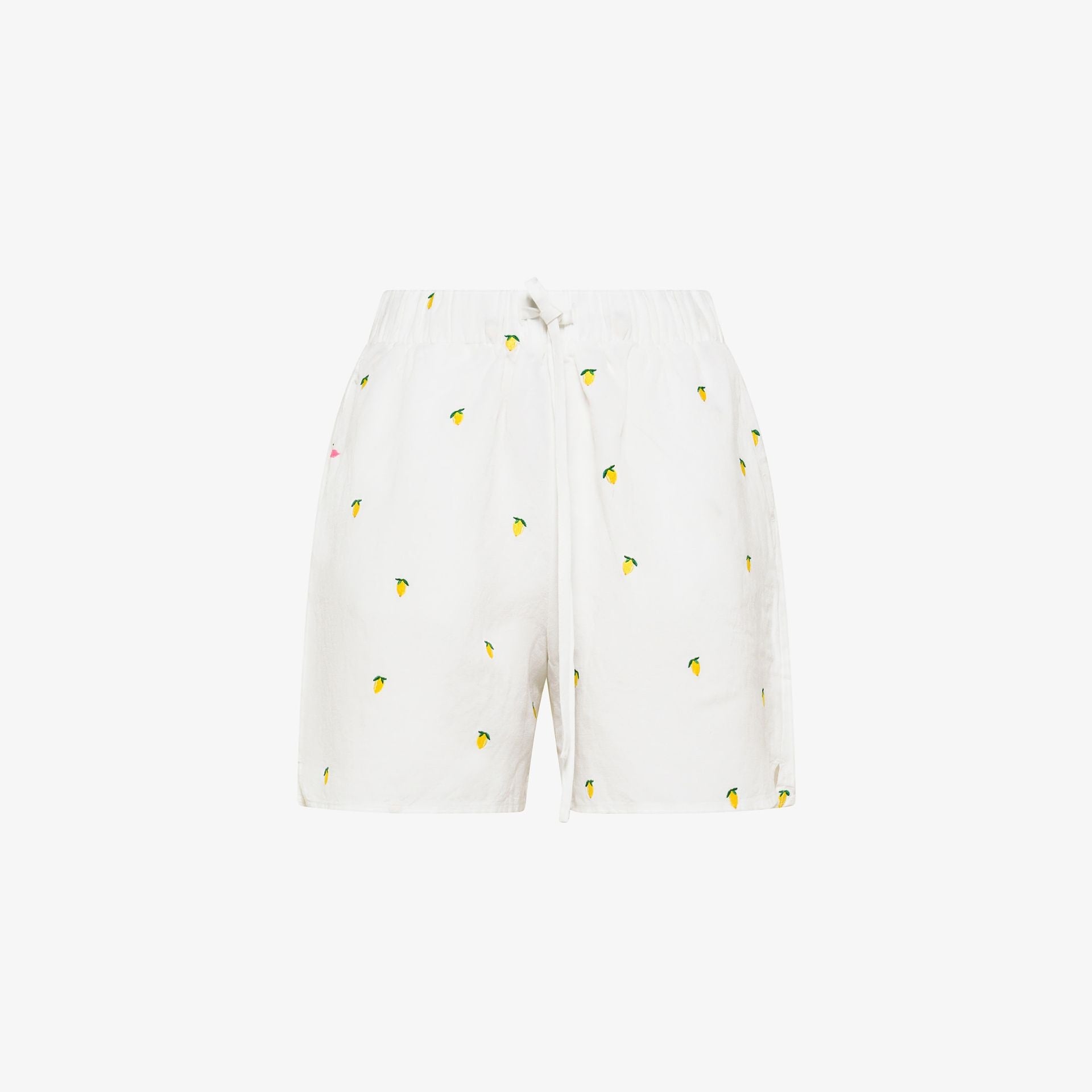 shorts in cotone con ricami 