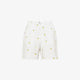 shorts in cotone con ricami 