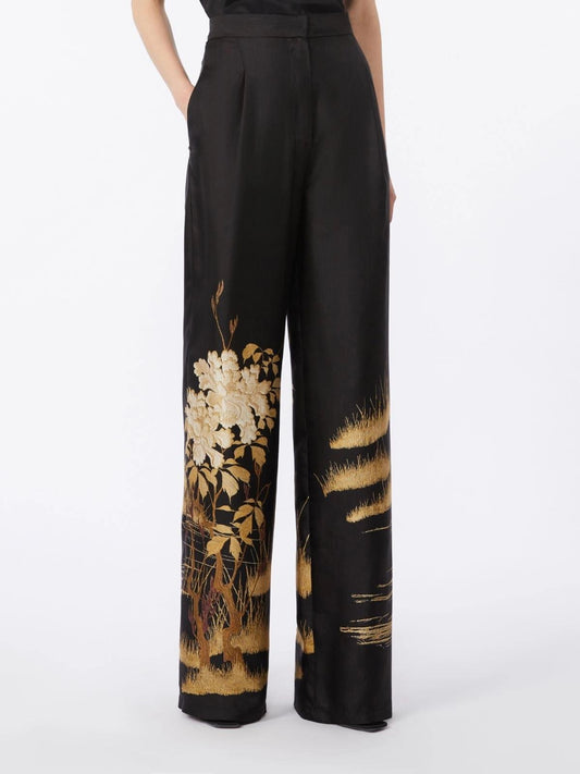 pantalone in seta MSEMAPPA000 MAXMARA STUDIO