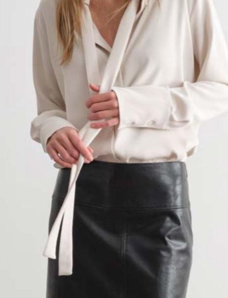 camicia con fiocco CA095007 JIJIL