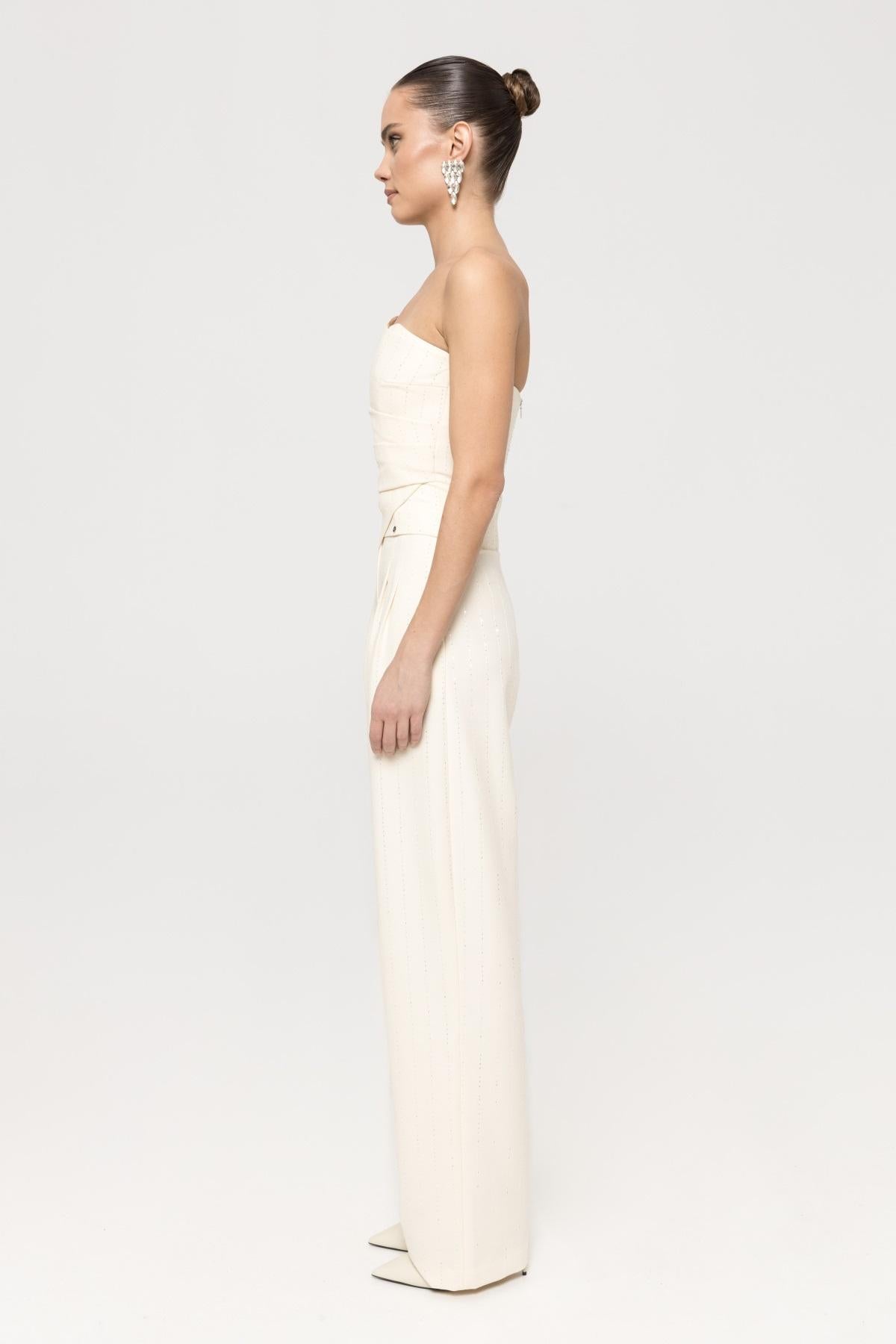 pantalone con micropaillettes PS1348007 NISSA