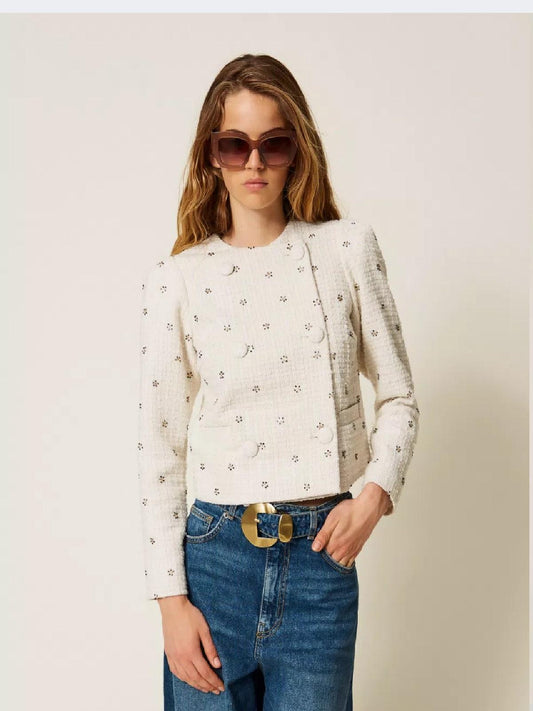 Giacca bouclé con ricami AP2131007 TWINSET