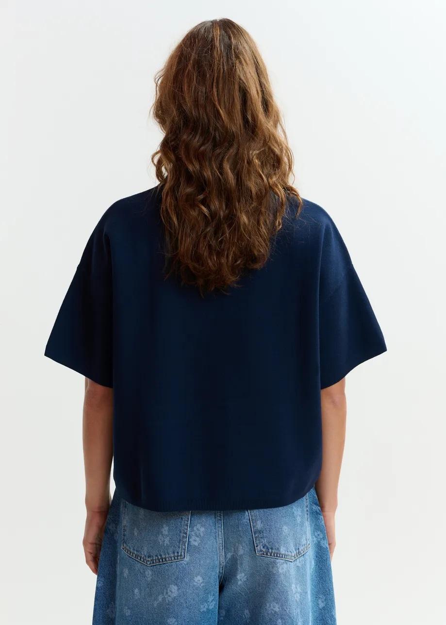 polo in maglia fine con volant JUMBLE003 ESSENTIEL