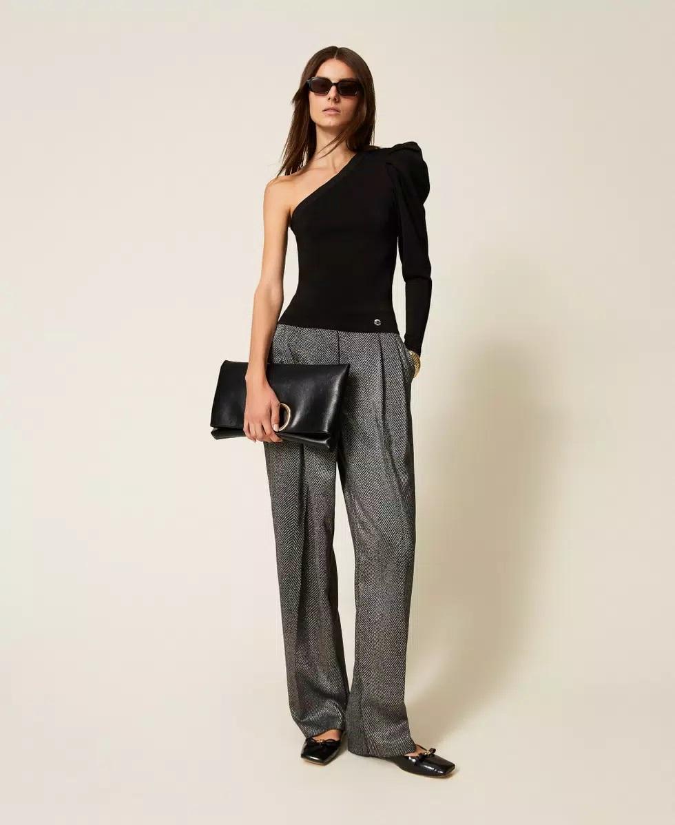 Maglia monospalla con drappeggio AT3011000 TWINSET