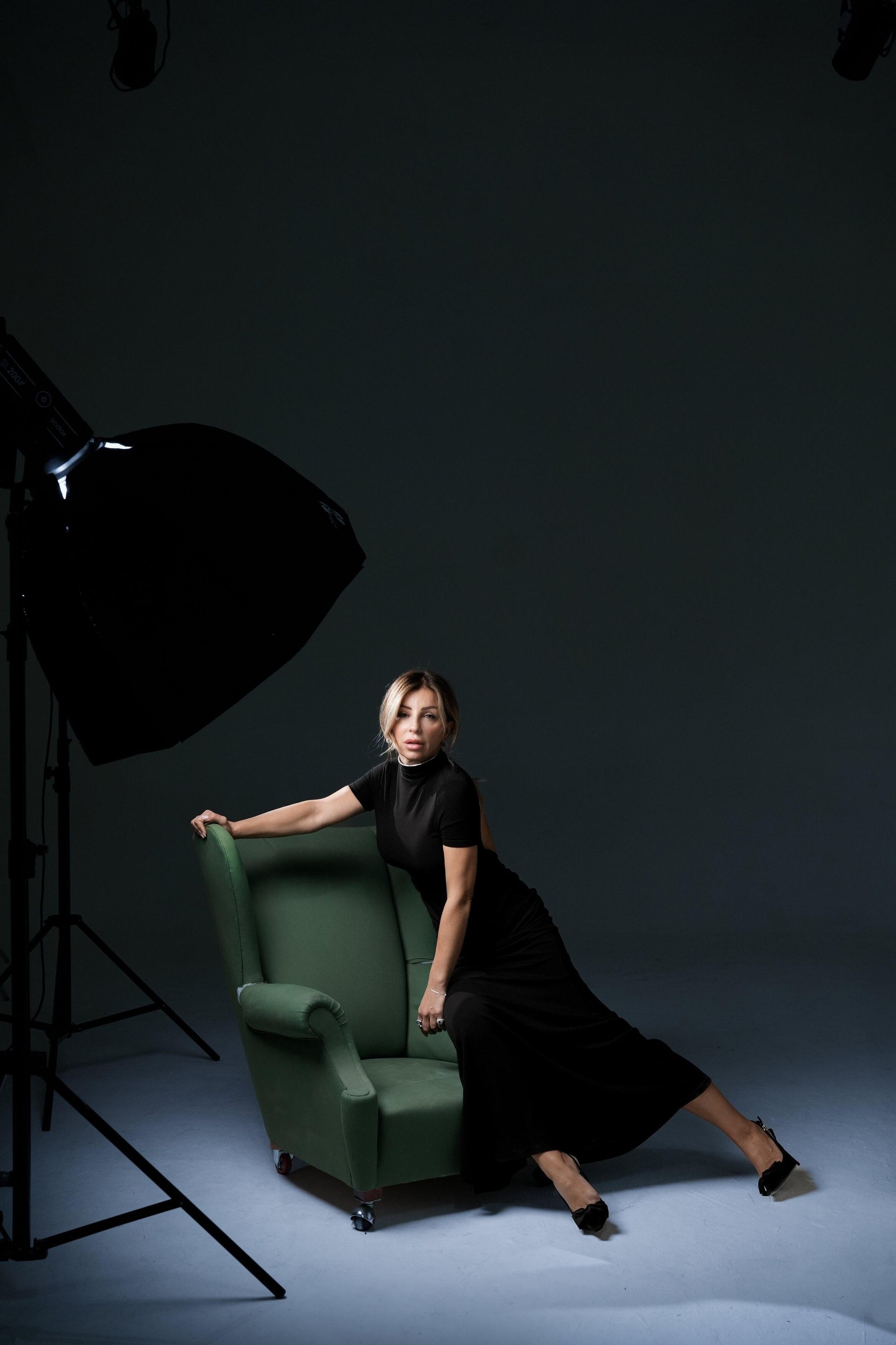 Abito lungo nero con schiena scoperta NORTH  NORTH000 ALBERTO AUDENINO