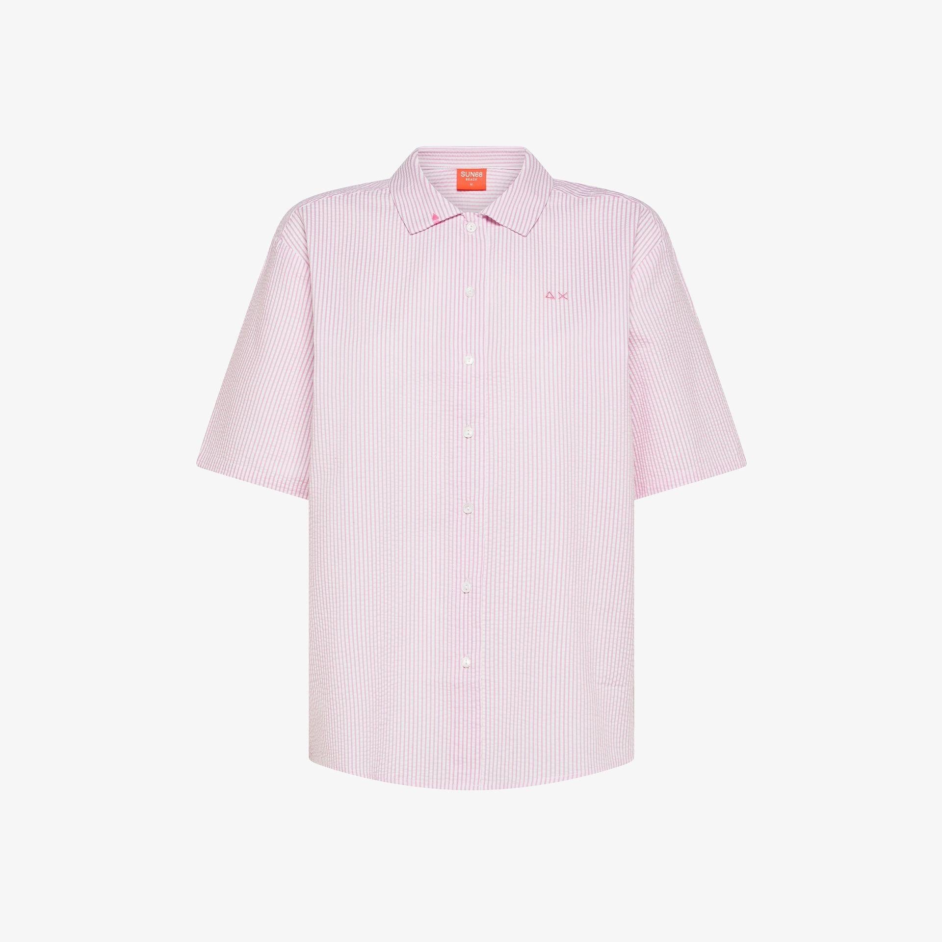 camicia in cotone mezza manica S36247011 SUN68