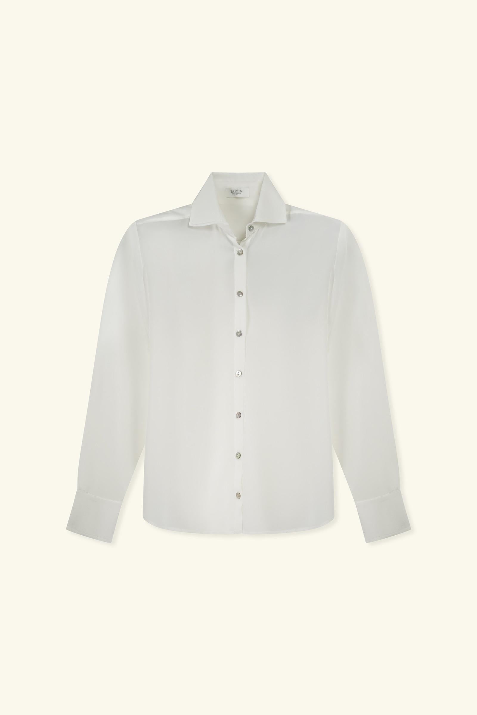 camicia con scollo v 52004V007 BARBA NAPOLI