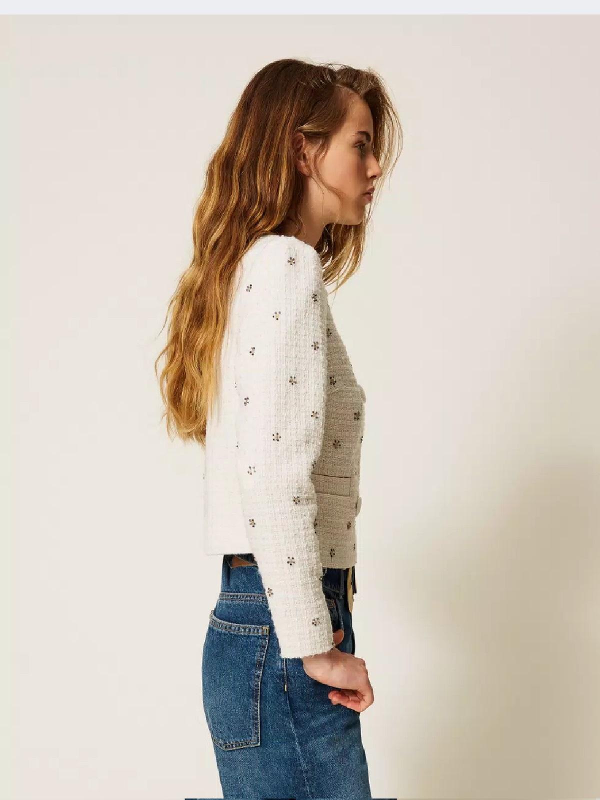 Giacca bouclé con ricami AP2131007 TWINSET