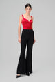 pantalone a zampa SNAP TROUSERS000 MURMUR