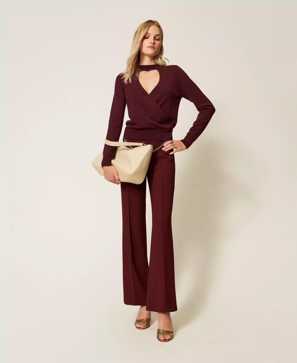 Maglia con cut-out e incrocio TP3060002 TWINSET