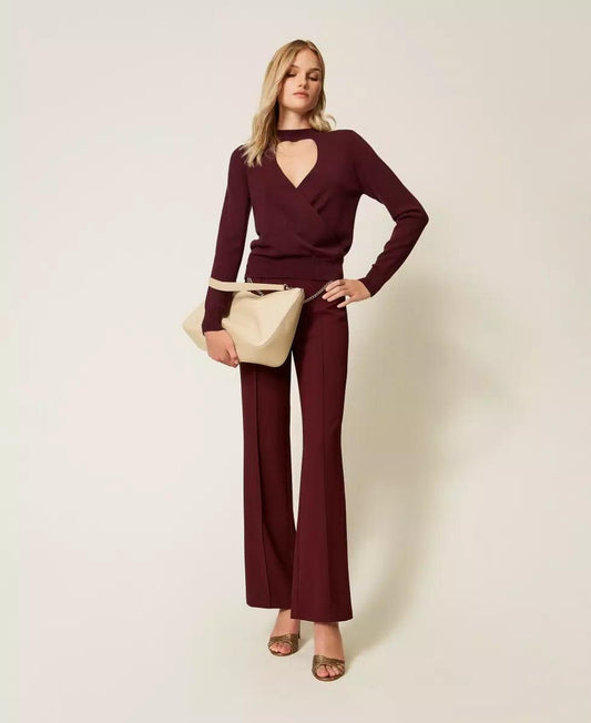 Maglia con cut-out e incrocio TP3060002 TWINSET