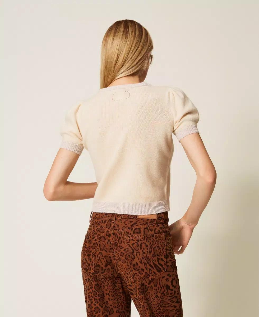 Maglia in misto cashmere con lurex TP3581013 TWINSET