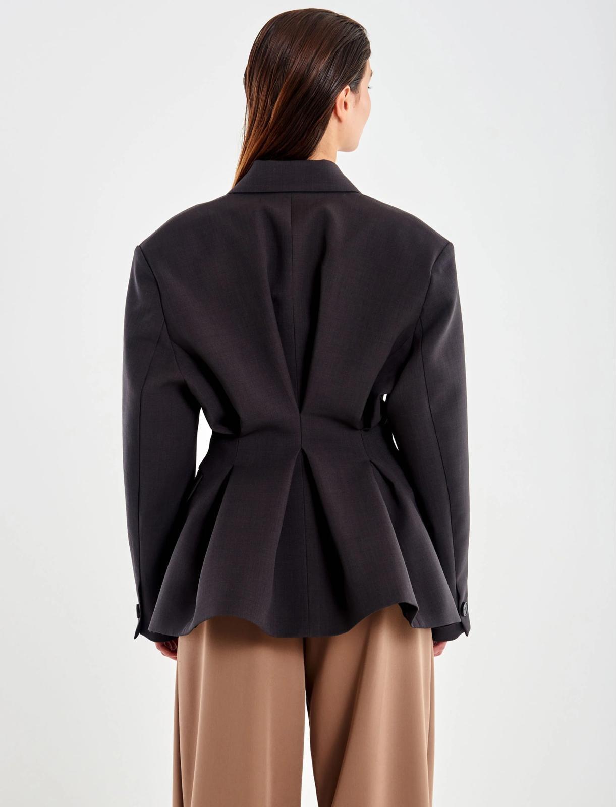 Blazer Stretto in Vita Retro con Balze TF0445004 VICOLO