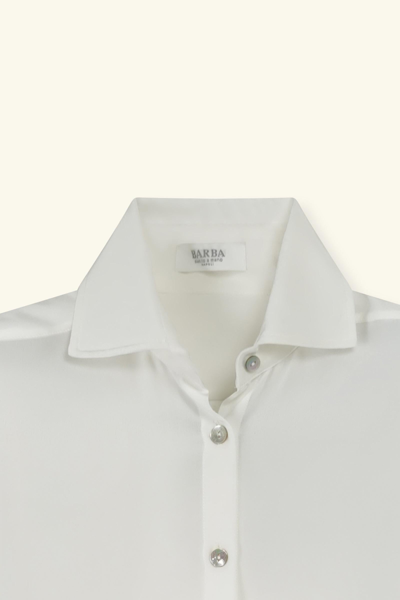 camicia con scollo v 52004V007 BARBA NAPOLI