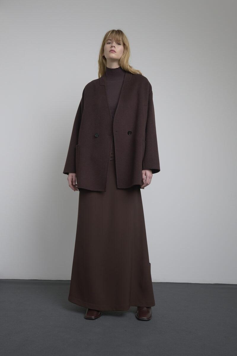 CABAN IN PURA LANA CON SCIARPA W33050C006 SO ALLURE