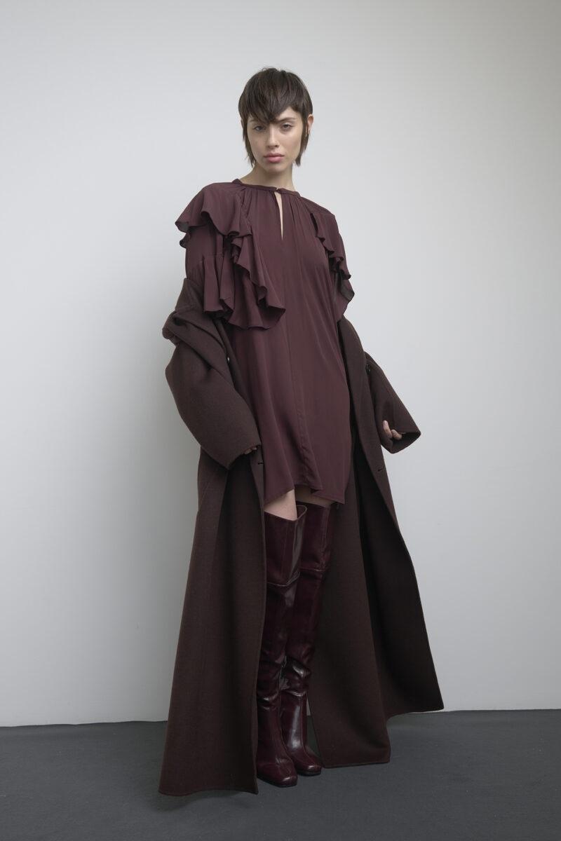 CAPPOTTO LUNGO DOPPIOPETTO IN LANA W33055C006 SO ALLURE