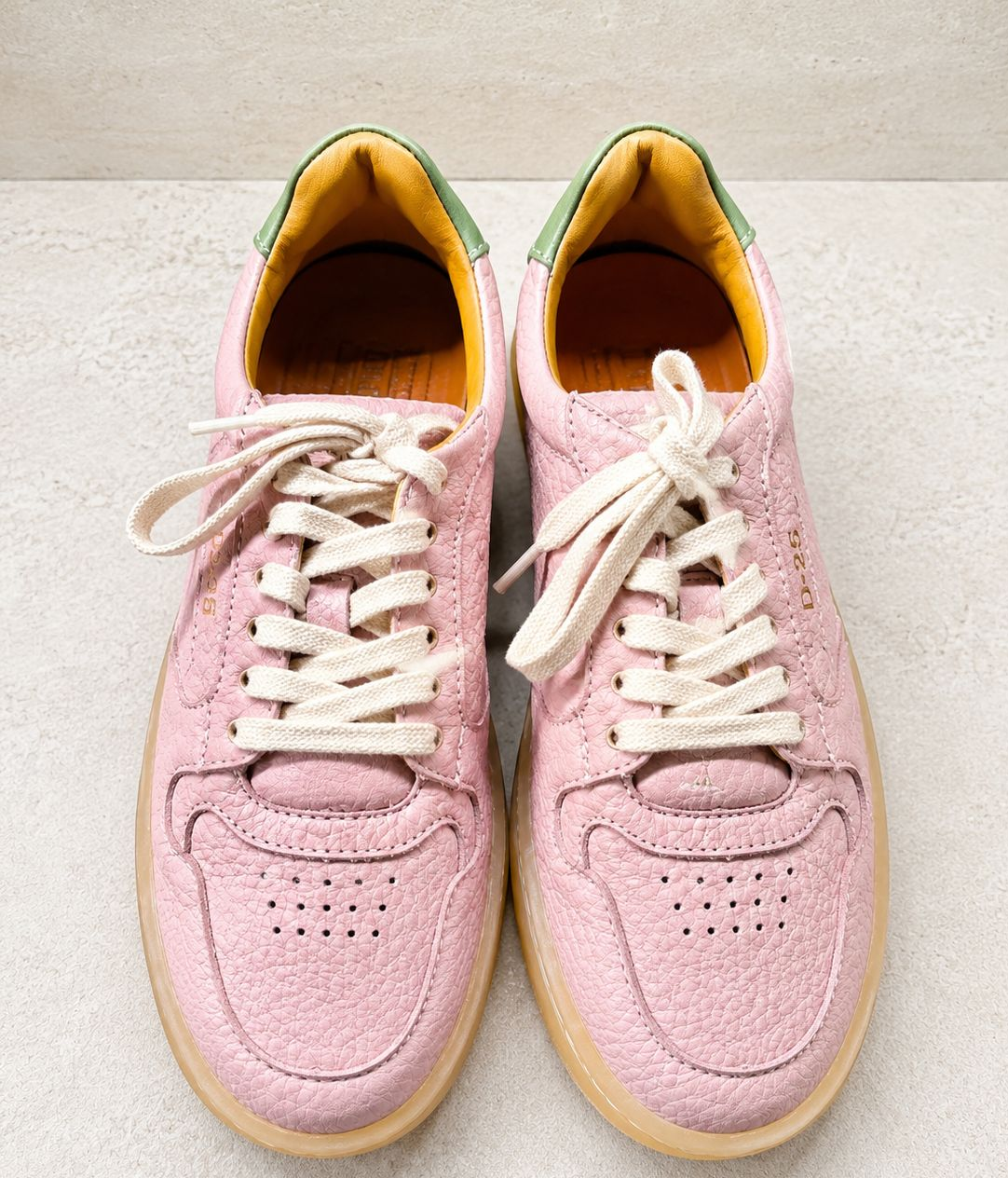 Sneakers LeMargo  in pelle rosa martellata 