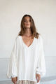 Blusa oversize dalla silhouette fluida 