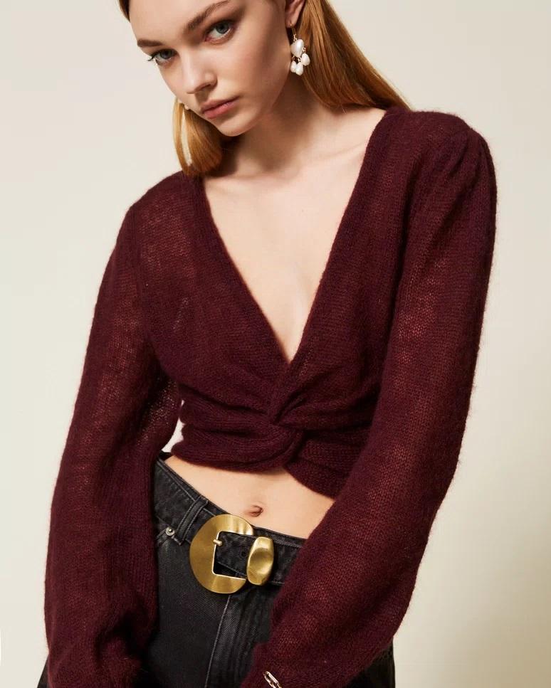 Coprispalle in maglia misto mohair TP3525002 TWINSET