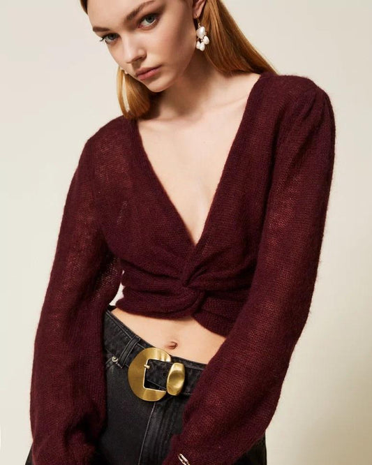 Coprispalle in maglia misto mohair TP3525002 TWINSET