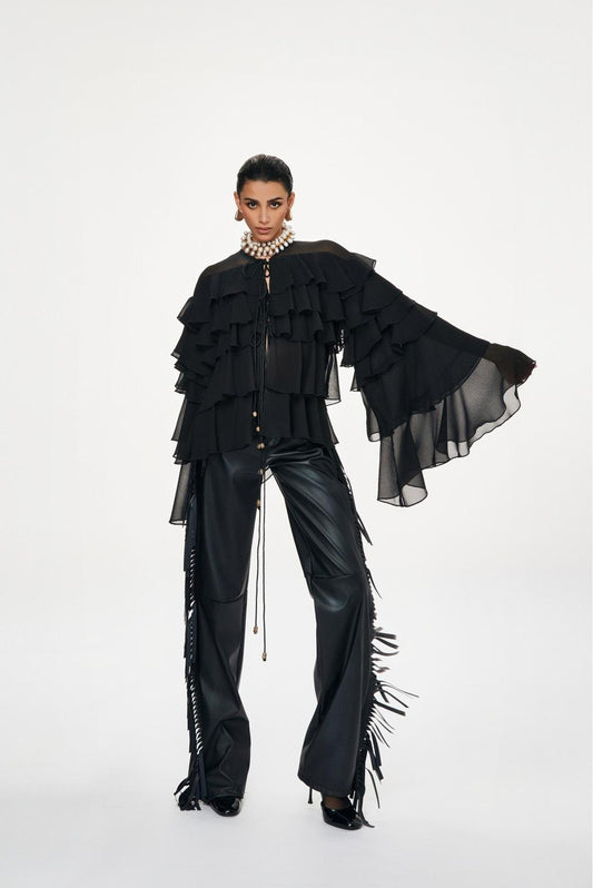 camicia con rouches CORINT000 TPN