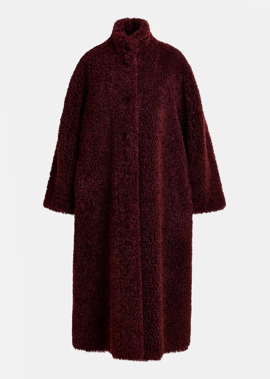 Cappotto oversize in eco shearling ISPOT002 ESSENTIEL