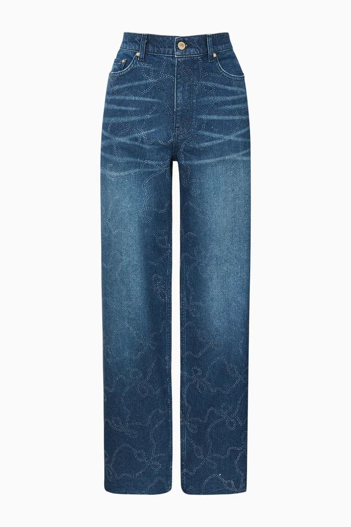 jeans strass 2945001 LOVESHACKFANCY