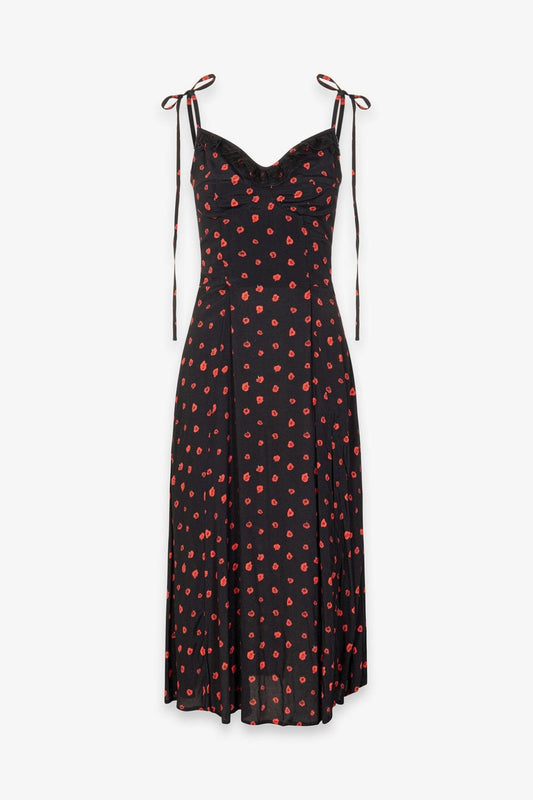abito midi in crepe con rouge BW01538000 MAR DE MARGARITAS