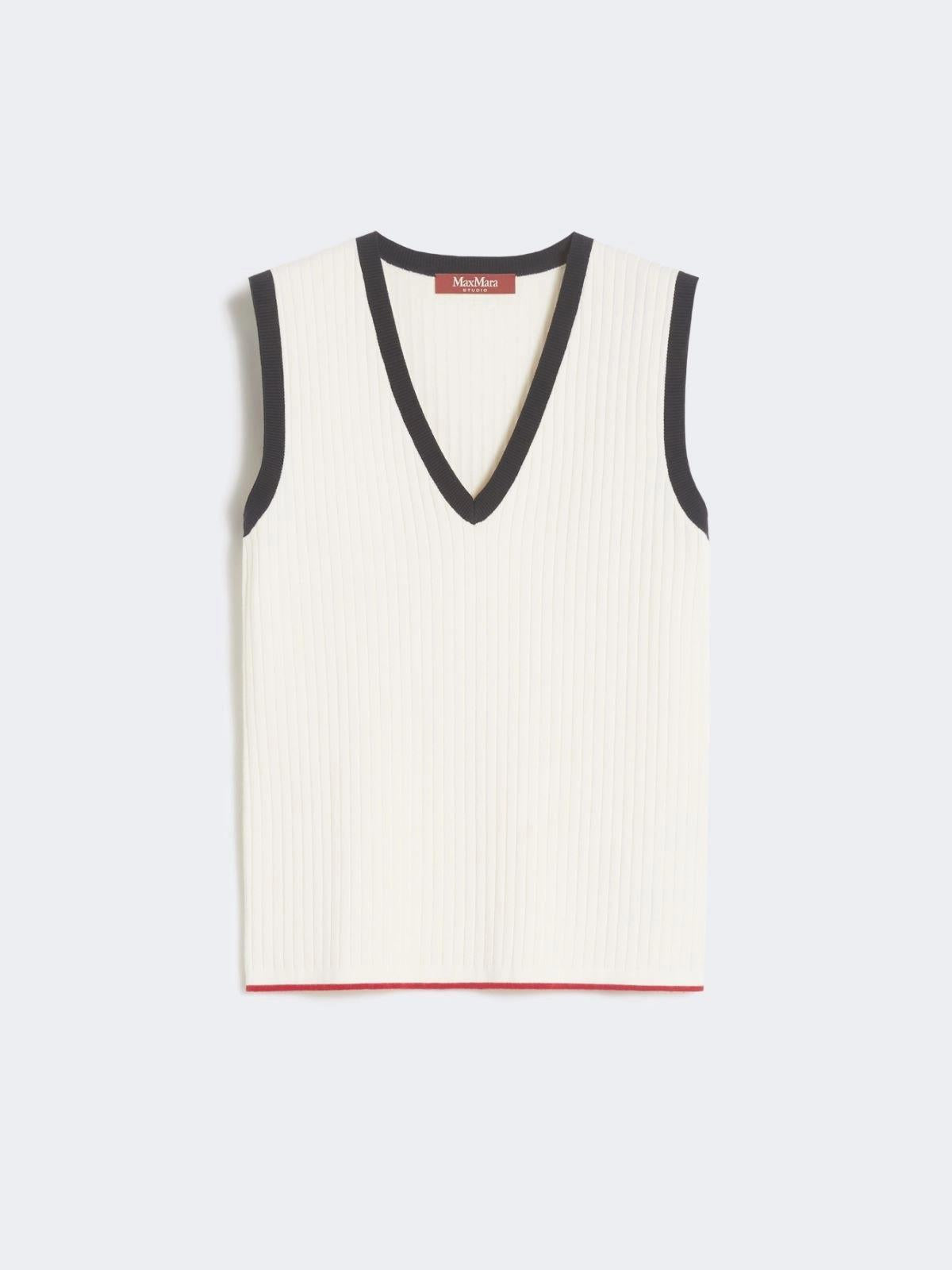 gilet con scollo v UMILE007 MAXMARA STUDIO