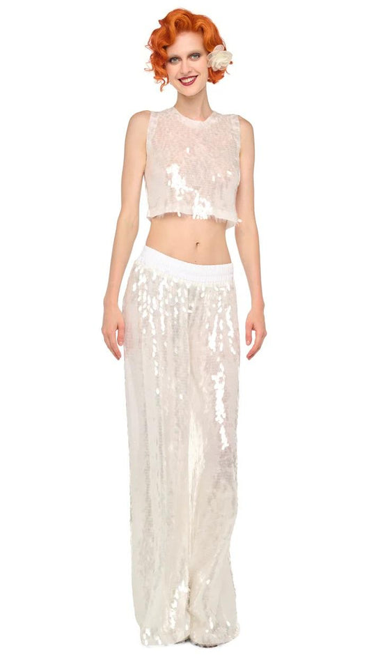 top crop paillettes 70965005 NORMA KAMALI