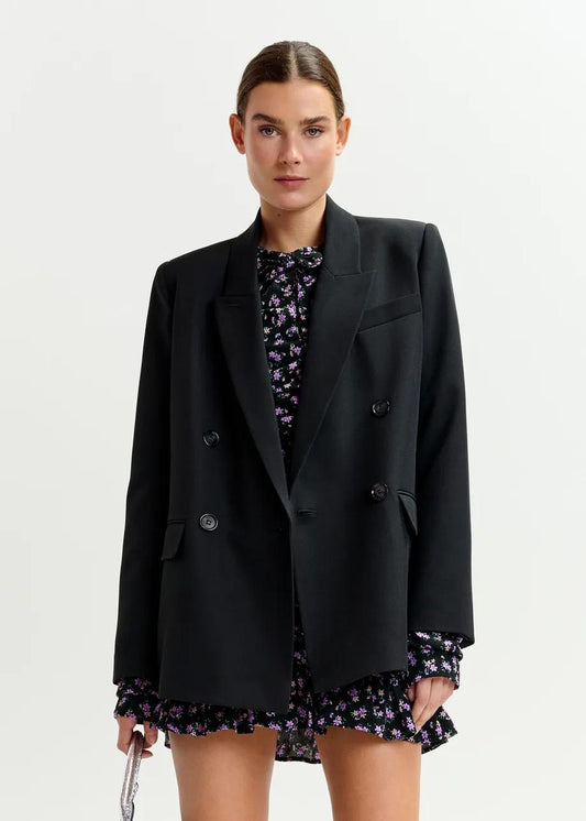 Blazer doppiopetto nero IMURE000 ESSENTIEL