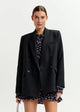 Blazer doppiopetto nero IMURE000 ESSENTIEL